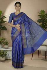 mulmul cotton patola saree 0434 front pose