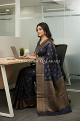 cotton saree office pose
