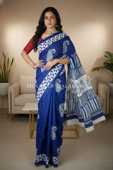 mulmul cotton bagru saree 400 dramatic pose