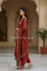 cotton silk blend dress material 0207 side pose