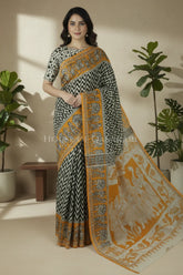 cotton kalamkari saree 0454 front pose