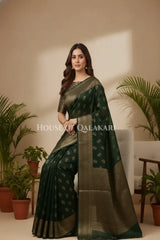 Cotton Saree sitting pose