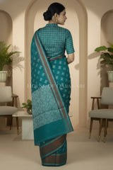 mulmul cotton patola saree 0436 back pose