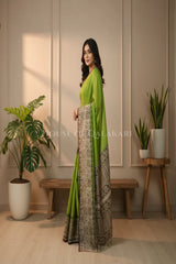 cotton kalamkari saree 0467 side pose