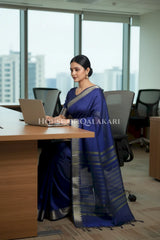 cotton saree 0331 office pose1