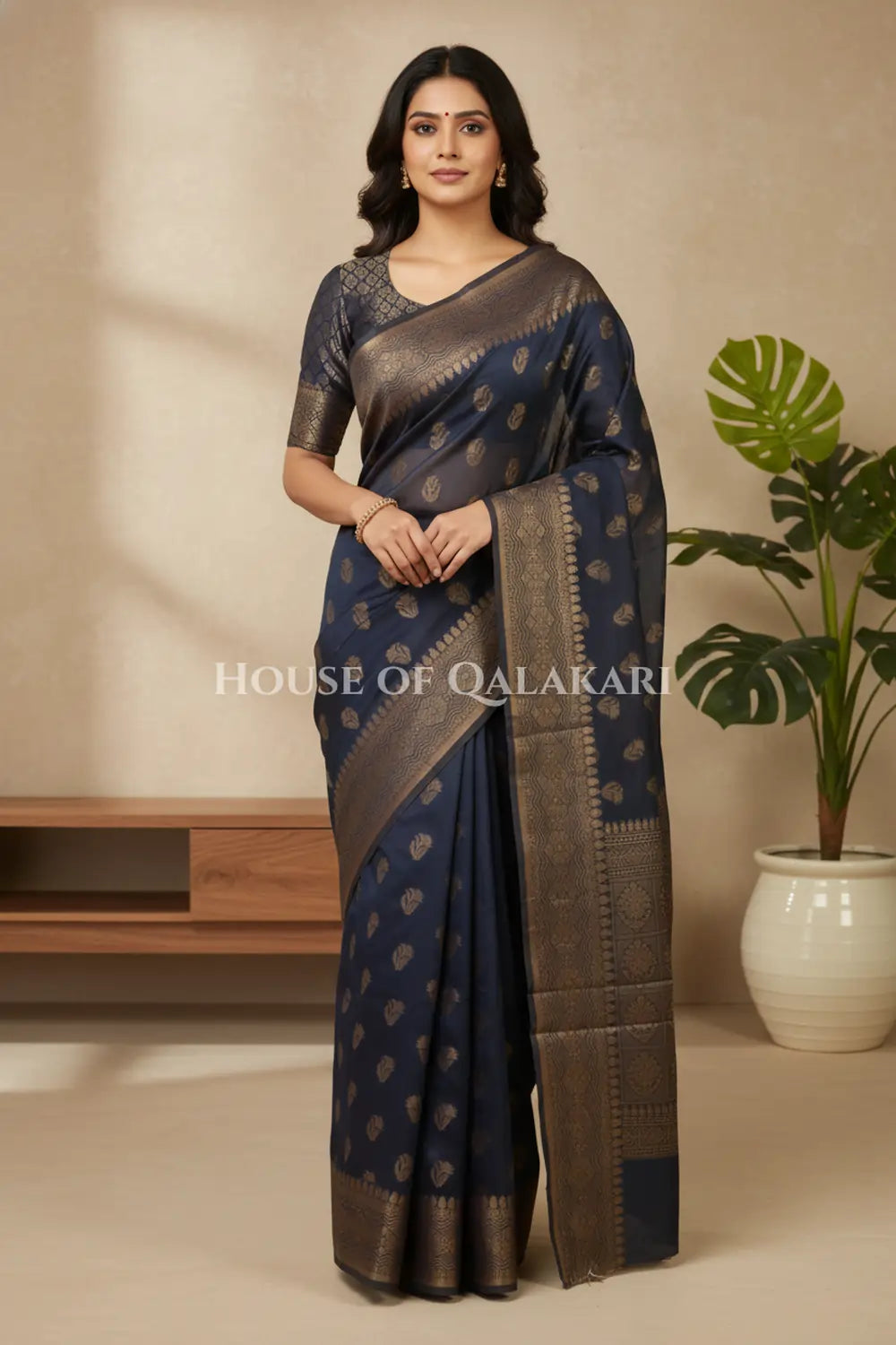 cotton saree front pose