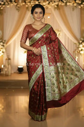 Satan Silk Saree front pose