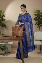 mulmul cotton patola saree 0434 office pose