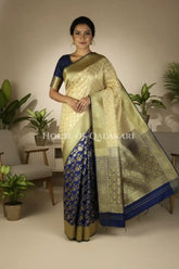 Upadda soft silk Saree front pose