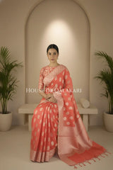 Cotton Saree sitting pose