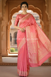 pure silk saree front pose