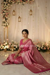 Pure Silk Saree sitting pose