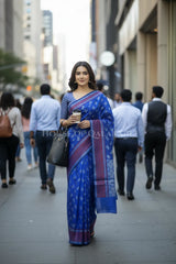 mulmul cotton patola saree 0438 outdoor pose