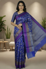 mulmul cotton patola saree 0417 front pose