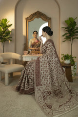 cotton kalamkari saree 0458 park pose