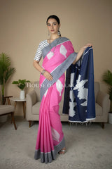 mulmul cotton bagru saree 402 dramatic pose