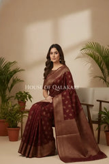 Cotton Saree sitting pose