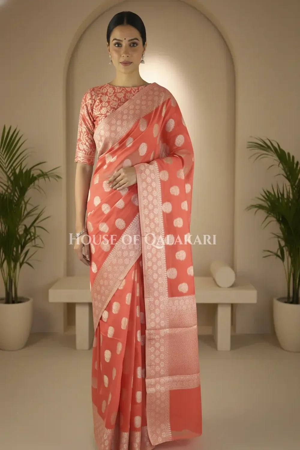 Cotton Saree front pose