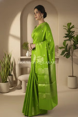 Mango Silk Saree side pose