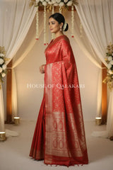 Pure Silk Saree side pose