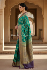 georget silk saree side pose
