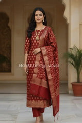 cotton silk blend dress material 0207 dramatic pose