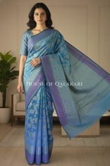 mulmul cotton patola saree front pose