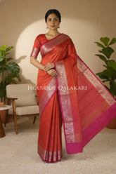 Tanchui Cotton Saree front pose