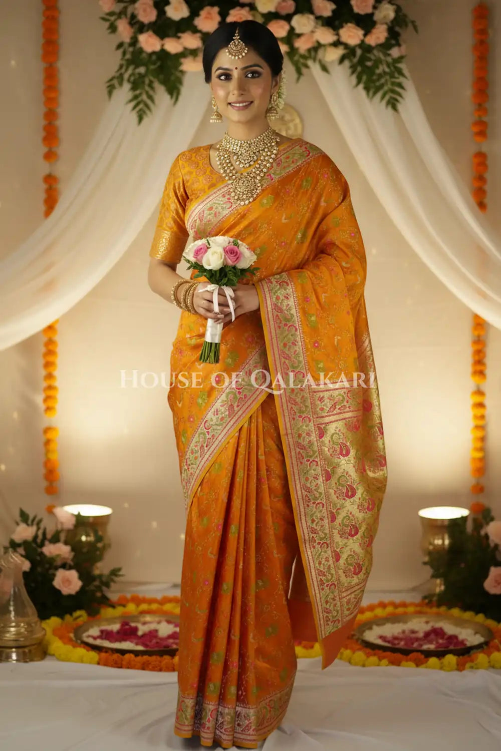 Satan Silk Saree bridal