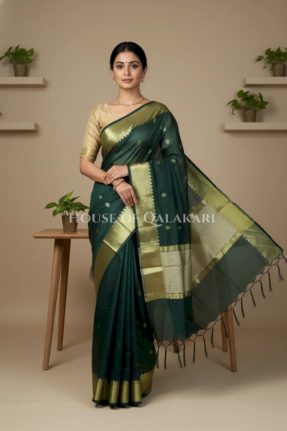 cotton saree 0345 front pose