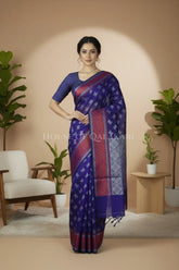 mulmul cotton patola saree 0437 front pose