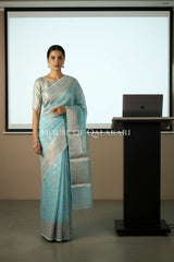 cotton saree office pose