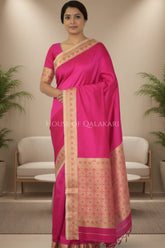 silk saree front pose
