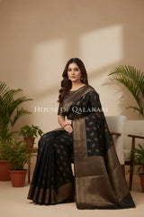 Cotton Saree sitting pose