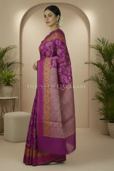 mulmul cotton patola saree 0414 side pose