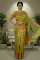 mulmul cotton patola saree 0419 front pose