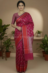 mulmul cotton patola saree 0435 front pose