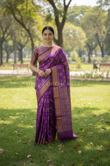 mulmul cotton patola saree 0427 outdoor pose