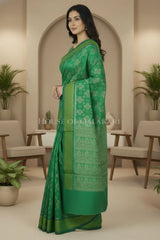 mulmul cotton patola saree 0429 side pose