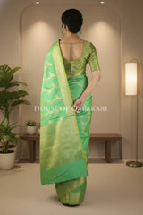 Silk Saree back pose