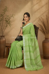 linen cotton saree 488 sitting pose
