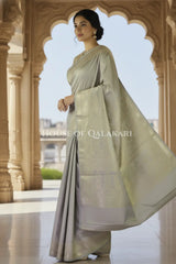 pure silk saree side pose