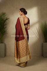 Silk Saree back pose
