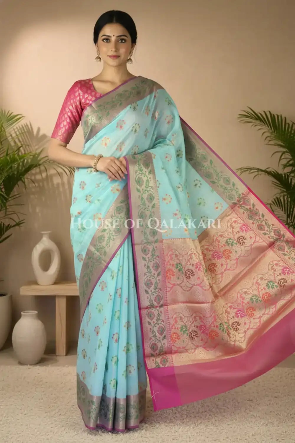 Cotton Saree front pose