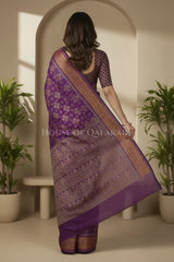 mulmul cotton patola saree 0428 back pose