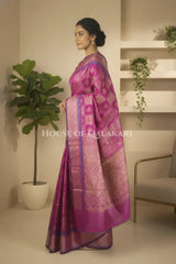 Mulmul cotton patola Saree side pose