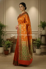 Georget Silk Saree side pose