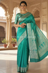 pure silk saree festive pose