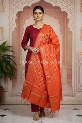 silk dupatta 0236 front pose1