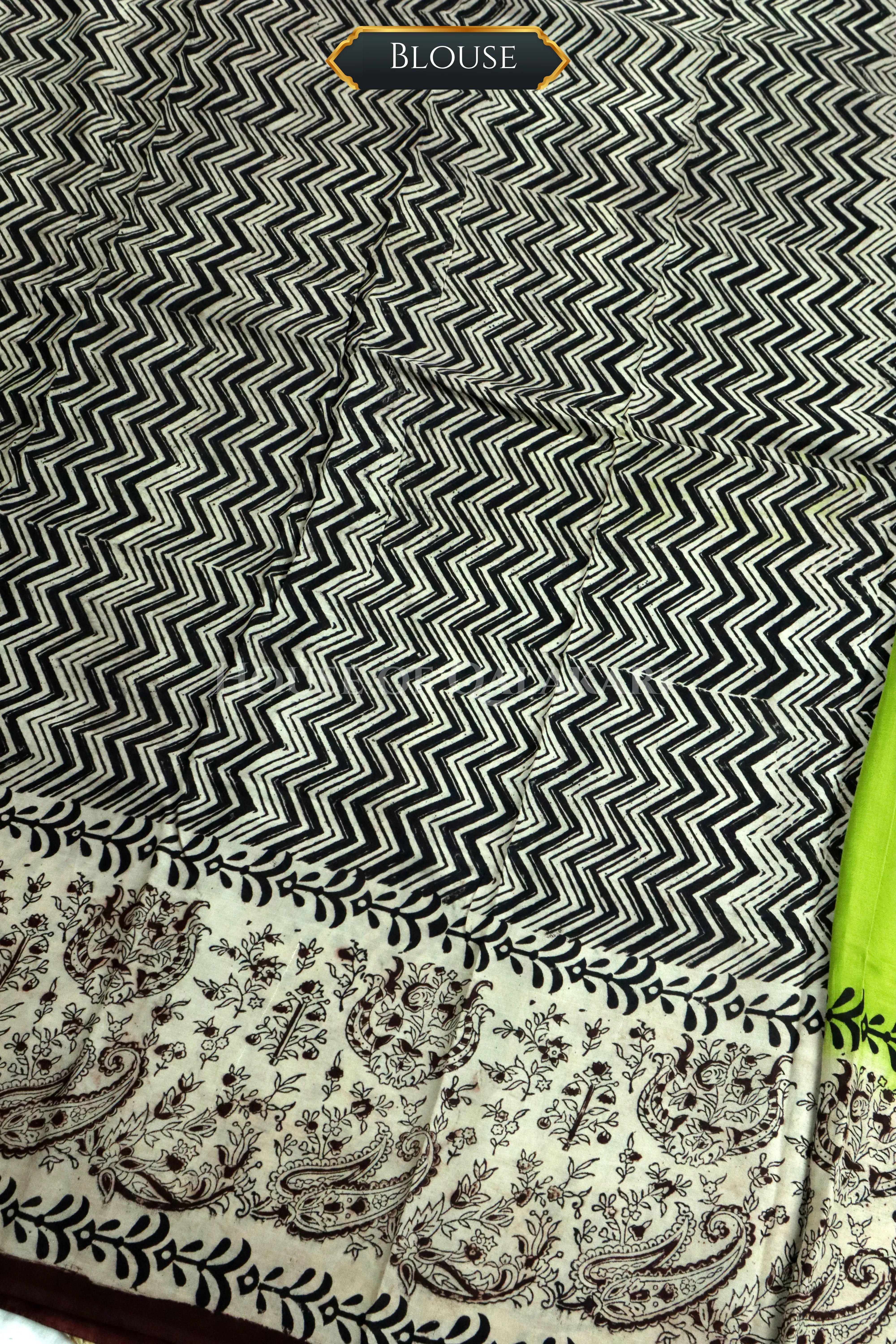 cotton kalamkari saree 0467 blouse